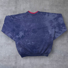 Load image into Gallery viewer, Vintage Liberty Embroidered USA Heart Flag Patch Bleach Tie Dye Sweatshirt
