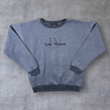 Load image into Gallery viewer, Las Vegas Embroidered Souvenir Spellout Crewneck Sweatshirt
