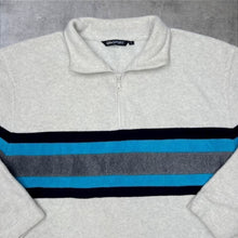 Load image into Gallery viewer, Early 00’s GR Sport Colour Block Striped 1/2 Zip Pullover Fleece Sweatshirt

