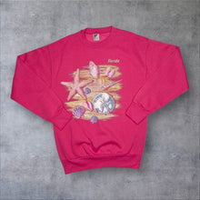 Load image into Gallery viewer, Vintage 90’s Sherry’s Best "Florida" Sea Shell Beach Souvenir Graphic Sweatshirt
