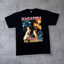 Load image into Gallery viewer, Early 00’s Tupac Shakur 2PAC Makaveli “Against All Odds” Rap Hip Hop T-Shirt
