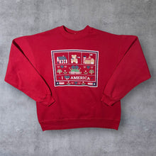 Load image into Gallery viewer, Hanes (1995) I LOVE AMERICA Souvenir Spellout Graphic Crewneck Sweatshirt
