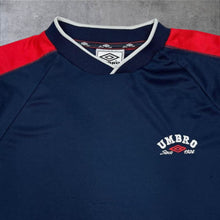 Load image into Gallery viewer, Early 00’s Umbro Embroidered Mini Logo Polyester Sports T-Shirt Top
