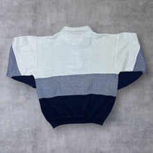 Load image into Gallery viewer, Vintage 90’s AZ Sport Colour Block Collared Sweatshirt
