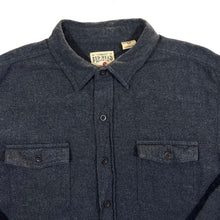Load image into Gallery viewer, Red Head Classic Dark Grey Cotton Flannel Long Sleeve Shirt
