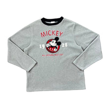 Load image into Gallery viewer, Early 00&#39;s DISNEY Mickey Mouse &quot;All Around Nice Guy&quot; Embroidered Spellout Fleece Crewneck Sweatshirt
