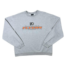Load image into Gallery viewer, Vintage Bulletin NHL Philadelphia Flyers Ice Hockey Grey Crewneck Sweatshirt
