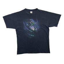 Load image into Gallery viewer, Vintage 90&#39;s HARLEQUIN Wolf Animal Nature Wildlife Black Graphic T-Shirt
