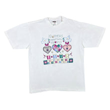 Load image into Gallery viewer, Vintage 90&#39;s Oneita MOTHERS MEND TORN HEARTS Cottage Core Novelty Graphic Single Stitch T-Shirt
