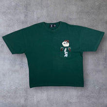 Load image into Gallery viewer, Vintage Warner Bros (1996) Looney Tunes Tasmanian Devil Taz Embroidered Green T-Shirt
