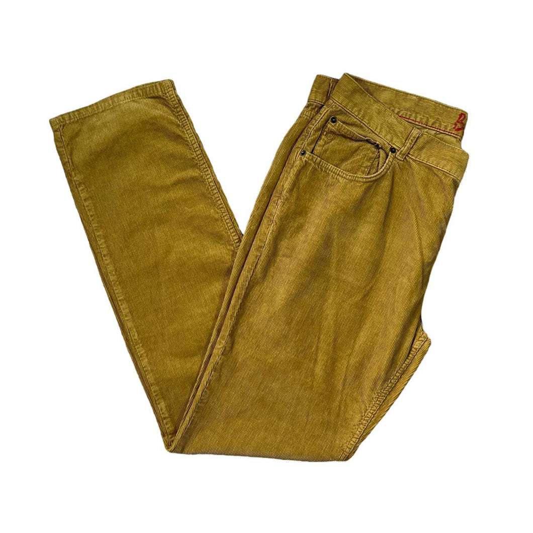 BODEN Classic Tan Brown Straight Leg Regular Fit Corduroy Cord Trousers Bottoms