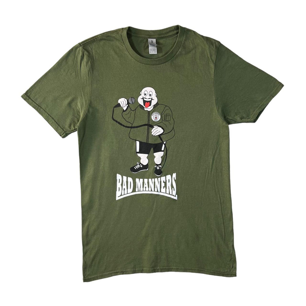 BAD MANNERS Graphic Spellout Ska Punk Two Tone Music Band T-Shirt