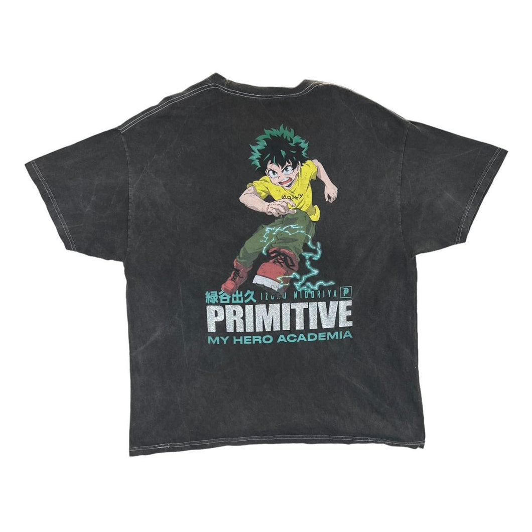 PRIMITIVE SKATEBOARDS x MY HERO ACADEMIA Anime Manga TV Show Spellout Graphic T-Shirt