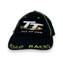 Load image into Gallery viewer, Early 00’s ISLE OF MAN TT “Road Races” Embroidered Motorsports Spellout Baseball Cap
