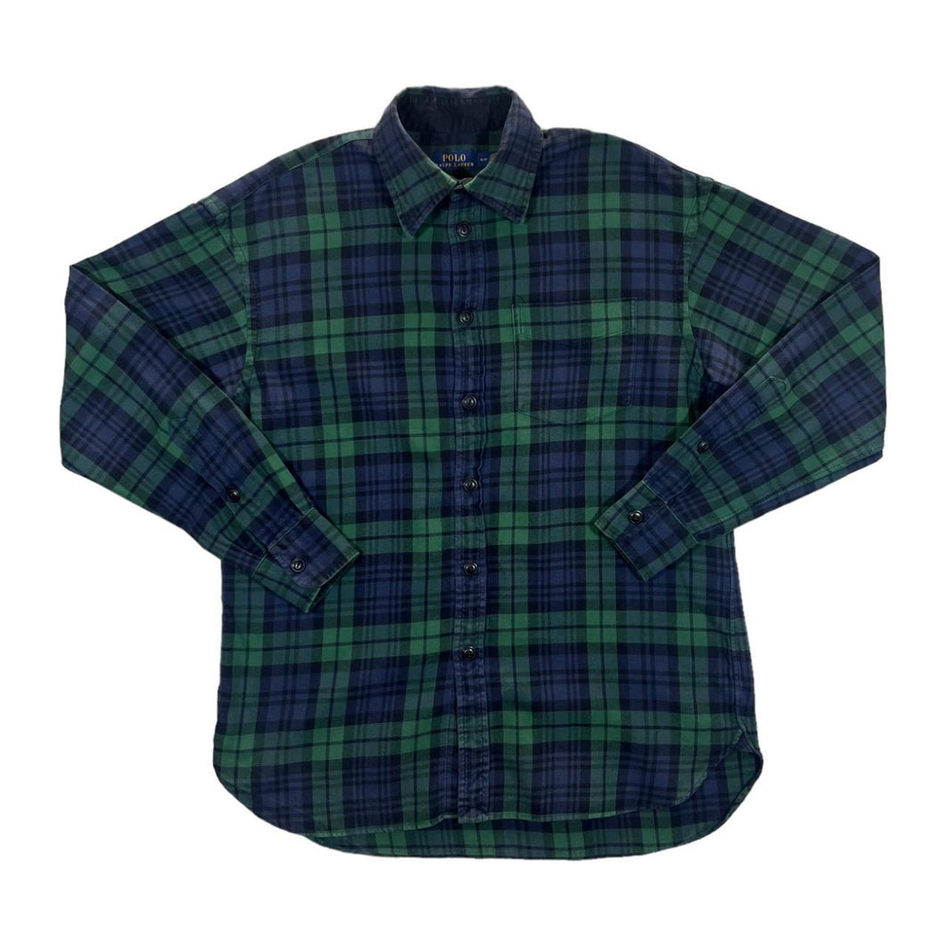 POLO RALPH LAUREN Classic Tartan Plaid Check Long Sleeve Cotton Flannel Shirt