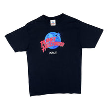 Load image into Gallery viewer, Vintage 90&#39;s PLANET HOLLYWOOD &quot;Maui&quot; Souvenir Logo Spellout Graphic Black T-Shirt
