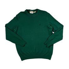 Load image into Gallery viewer, TIMBERLAND Classic Embroidered Mini Logo Green Wool Blend Knit Sweater Jumper
