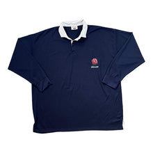 Load image into Gallery viewer, Early 00&#39;s Rugby Sports ENGLAND RUGBY Embroidered Patch Logo Long Sleeve Rugby Polo Shirt
