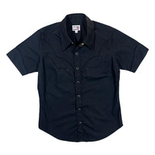 Load image into Gallery viewer, Vintage 90's LEVI'S Cowboy Western Pearl Snap Popper Black Short Sleeve Shirt
