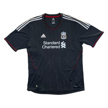 Load image into Gallery viewer, Adidas LIVERPOOL FC 2011/12 Standard Chartered Black Away Football Shirt
