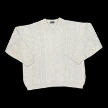 Load image into Gallery viewer, Early 00’s BHS Grandad Patterned V-Neck Knit Sweater Jumper
