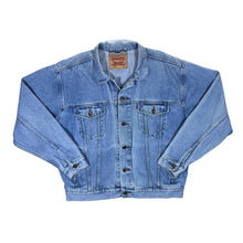 Load image into Gallery viewer, Vintage LEVI&#39;S Classic Blue Denim Cotton Trucker Jacket
