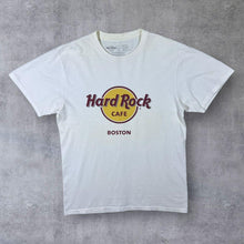 Load image into Gallery viewer, Hard Rock Cafe "Boston" Souvenir Logo Graphic White T-Shirt
