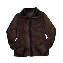 Load image into Gallery viewer, AVENUE y2k Faux Fur Fleece Trim Lined Sheepskin Style Jacket
