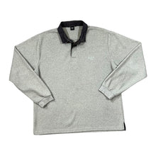 Load image into Gallery viewer, COTTON TRADERS Classic Contrast Collar Embroidered Mini Logo Fleece Polo Sweatshirt
