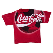 Load image into Gallery viewer, Vintage 90's COCA COLA Football World Cup Logo Spellout Graphic Single Stitch T-Shirt
