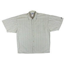 Load image into Gallery viewer, Vintage ADIDAS Green Plaid Check 100% Cotton Short Sleeve Shirt
