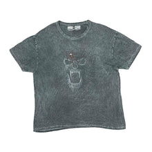 Load image into Gallery viewer, CANARIAS FUN Gothic Fantasy Spider Web Skull Graphic Stonewashed T-Shirt
