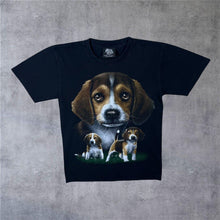 Load image into Gallery viewer, Early 00’s Metal Rock Beagle Dog Puppy Animal Pet Graphic Black T-Shirt
