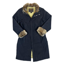 Load image into Gallery viewer, Vintage WOOLRICH Fur Trim Down Fill Padded Longline Zip Jacket
