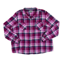 Load image into Gallery viewer, Early 00&#39;s NATURAL REFLECTIONS Plaid Check Long Sleeve Cotton Flannel Shirt
