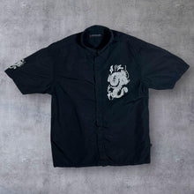 Load image into Gallery viewer, Early 00's Icono Gothic Y2K Dragon Graphic Black Short Sleeve Shirt

