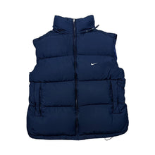 Load image into Gallery viewer, Early 00&#39;s NIKE Mini Logo Duck Down Feather Fill Padded Puffer Gilet
