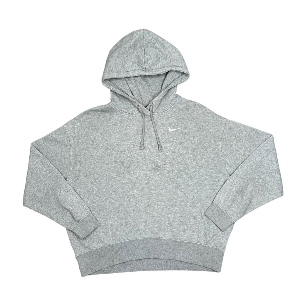 NIKE Classic Basic Embroidered Mini Swoosh Logo Pullover Hoodie