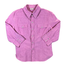 Load image into Gallery viewer, Vintage ROCKY Cowboy Western Embroidered Pearl Snap Popper Cotton 3/4 Sleeve Shirt
