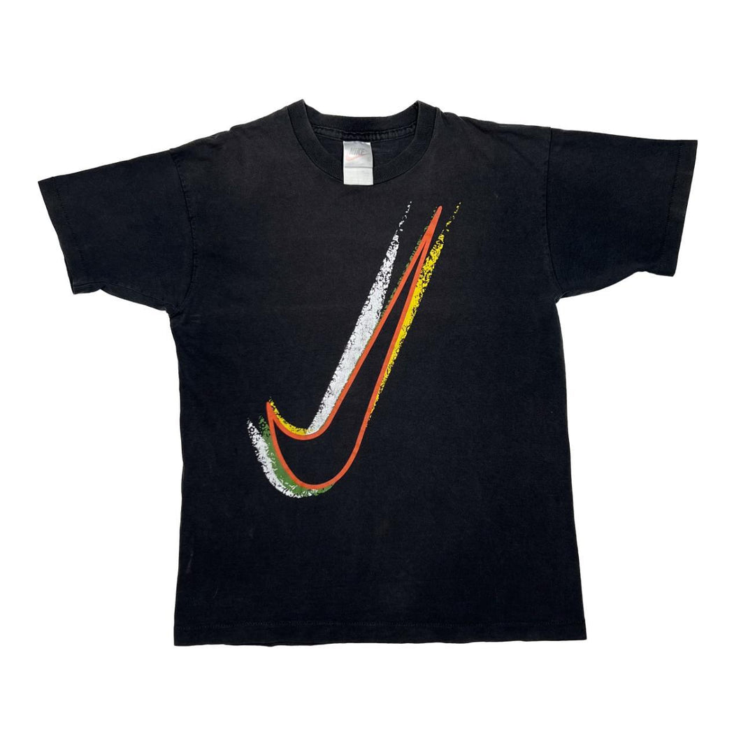 Vintage NIKE Abstract Big Swoosh Logo Graphic Single Stitch T-Shirt