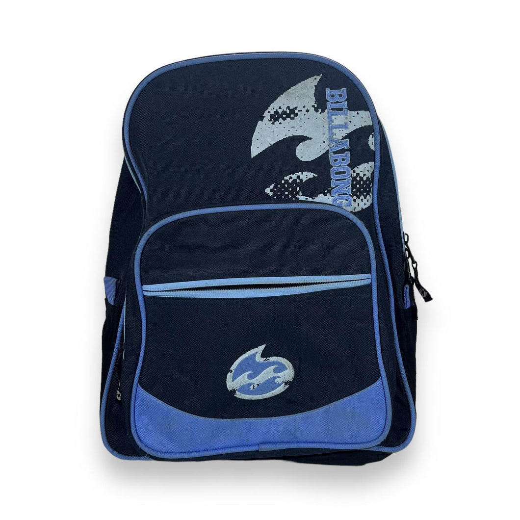 Early 00's BILLABONG Embroidered Logo Spellout Surfer Backpack Rucksack Bag