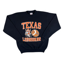 Load image into Gallery viewer, Vintage 90's Santee "Texas Longhorns" College Made In USA Graphic Black Sweatshirt
