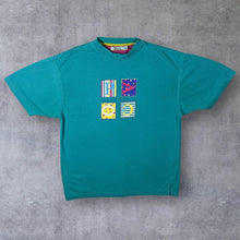 Load image into Gallery viewer, Vintage Paco Sportswear Turquoise Spellout Graphic Short Sleeve T-Shirt
