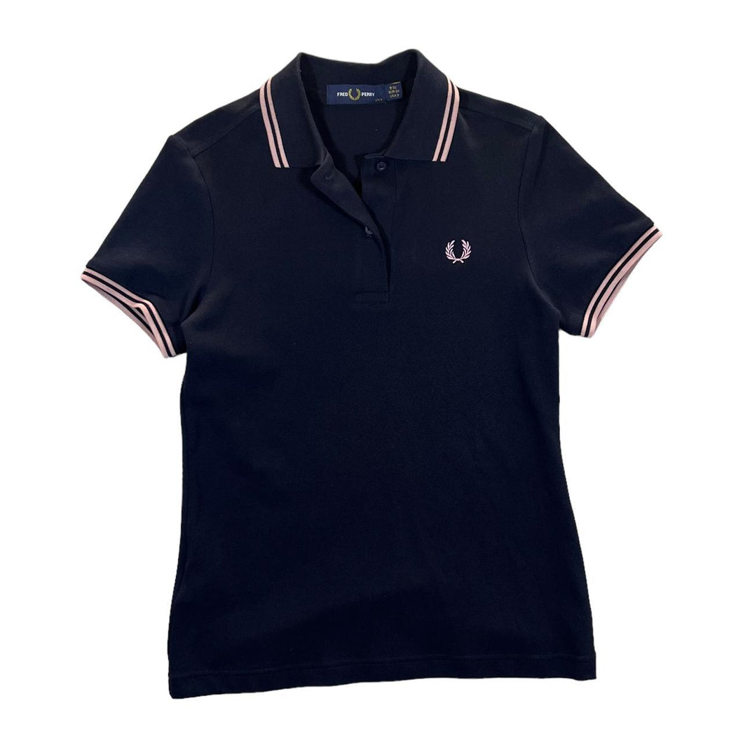 FRED PERRY Classic Embroidered Mini Laurel Logo Short Sleeve Polo Shirt