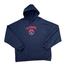 Load image into Gallery viewer, Vintage Bulletin OLYMPIC MUSEUM &quot;Lausanne Switzerland&quot; Embroidered Souvenir Logo Spellout Pullover Hoodie
