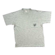 Load image into Gallery viewer, Vintage 90&#39;s SPEEDO &quot;The Legend&quot; Pocket Graphic Grey Short Sleeve T-Shirt
