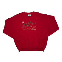 Load image into Gallery viewer, Vintage 90’s Lee “MERRY CHRISTMAS” Embroidered Holiday Crewneck Sweatshirt
