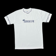 Load image into Gallery viewer, Early 00’s TENERIFE Embroidered Souvenir Spellout Trim Poly Cotton T-Shirt
