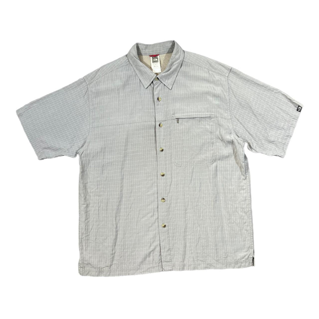 THE NORTH FACE TNF Classic Plaid Check Short Sleeve Zip Pocket Shirt
