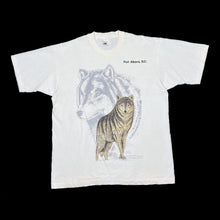 Load image into Gallery viewer, Vintage PORT ALBERNI, BC (1994) &quot;Wolf&quot; Animal Nature Wildlife Graphic Single Stitch T-Shirt
